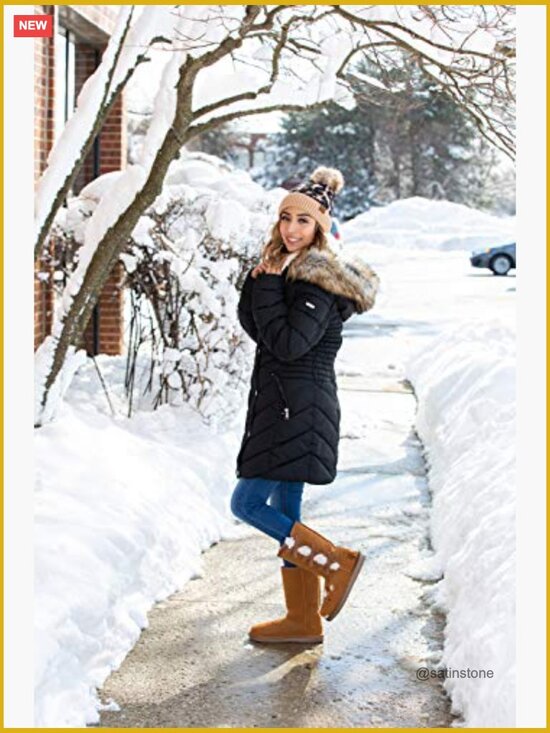 Soft Knit Faux Fur Pom Beanie Winter Hat for Women main image 7